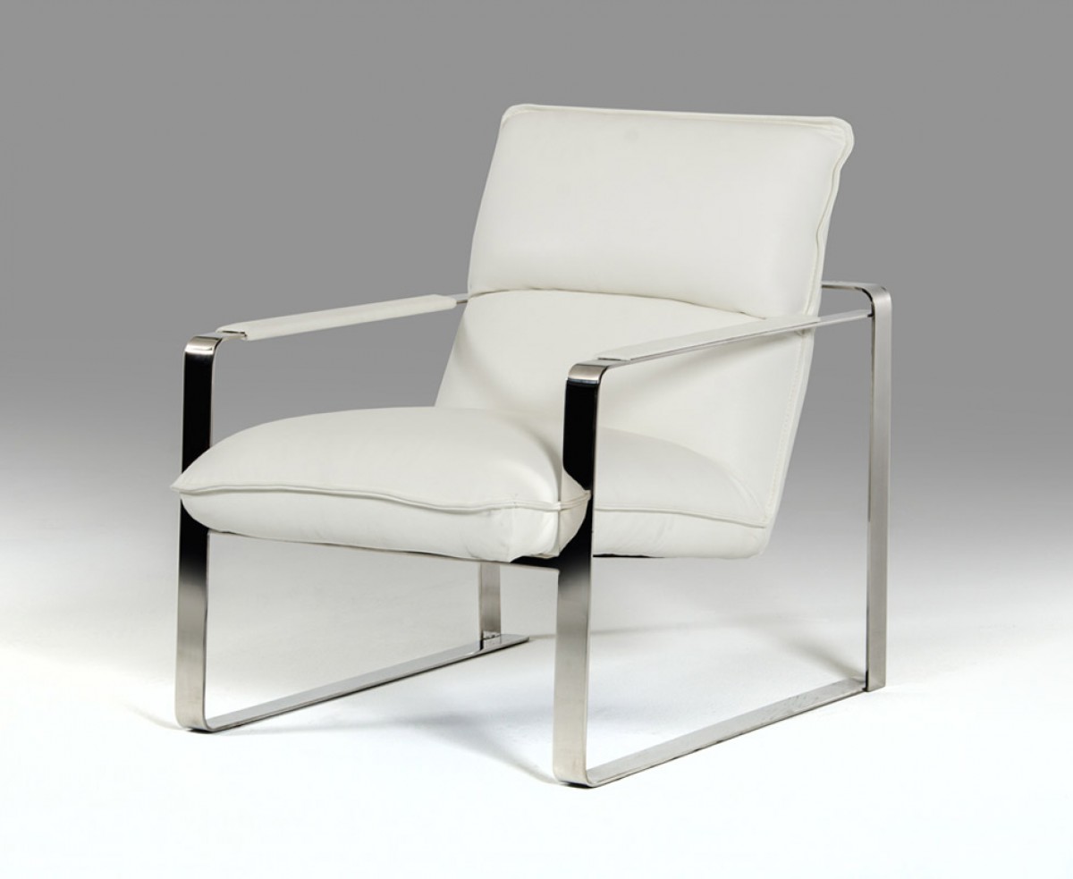 modern white chair living room