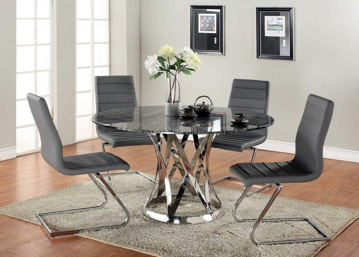 dark grey dining room chairs