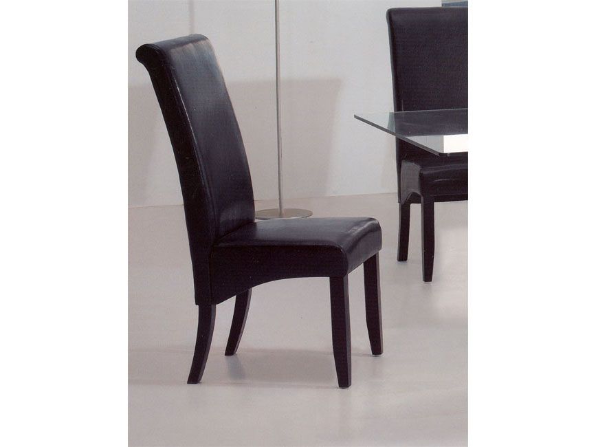 Contemporary Leather Dining Room Chairs : Baxton Studio Dylin Modern