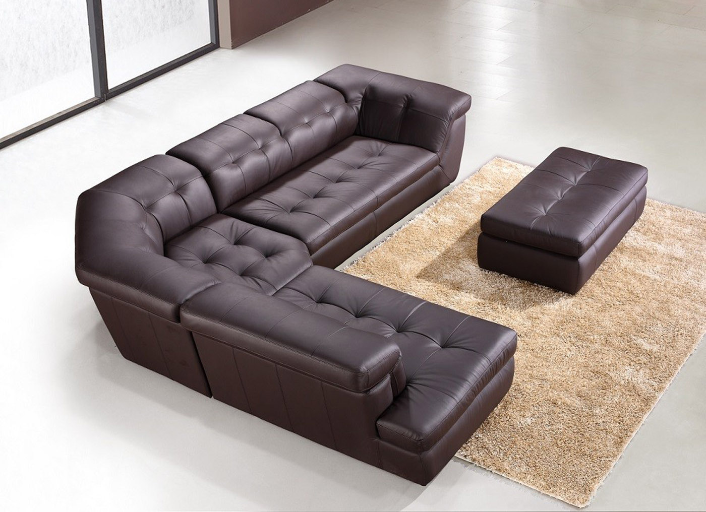 the range brown leather sofa