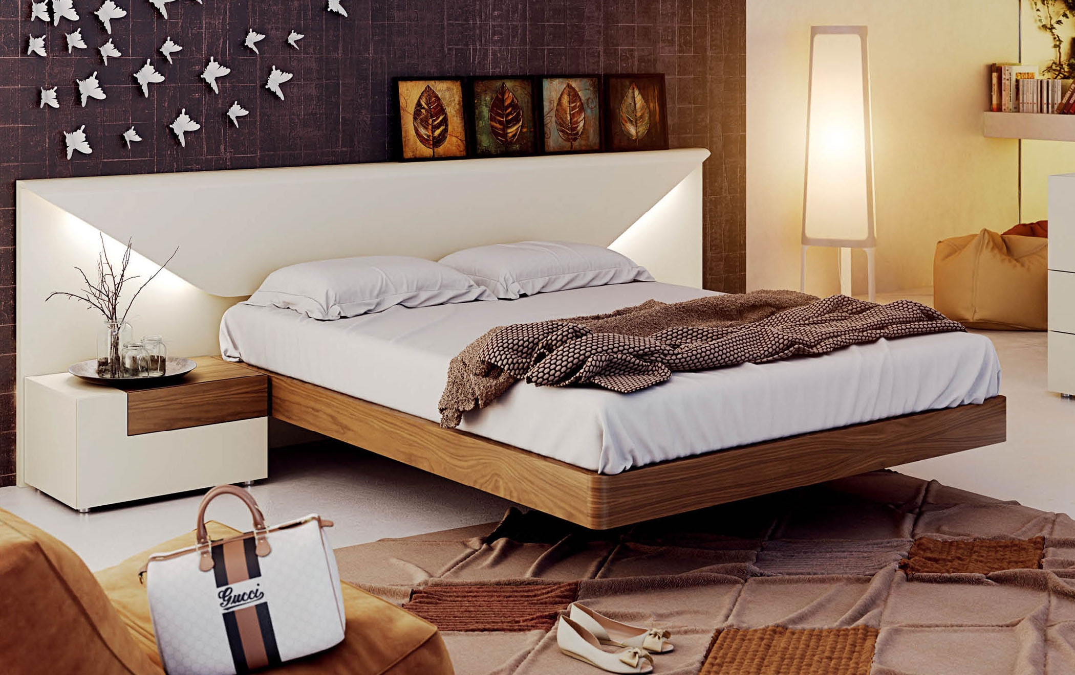 bedroom furniture wood bed frame