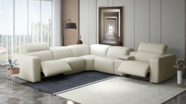 Shop modern leather sectionals with recliners