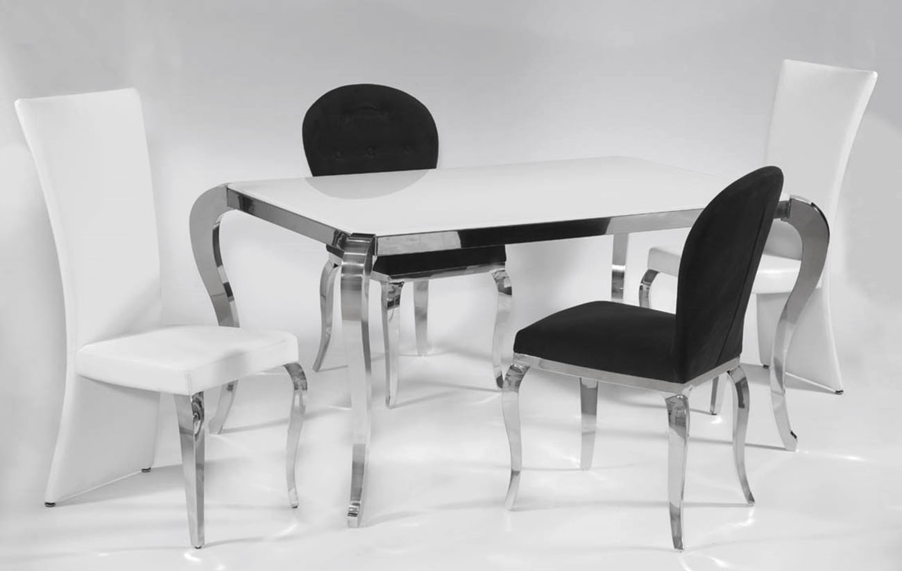 black microfiber dining room chairs