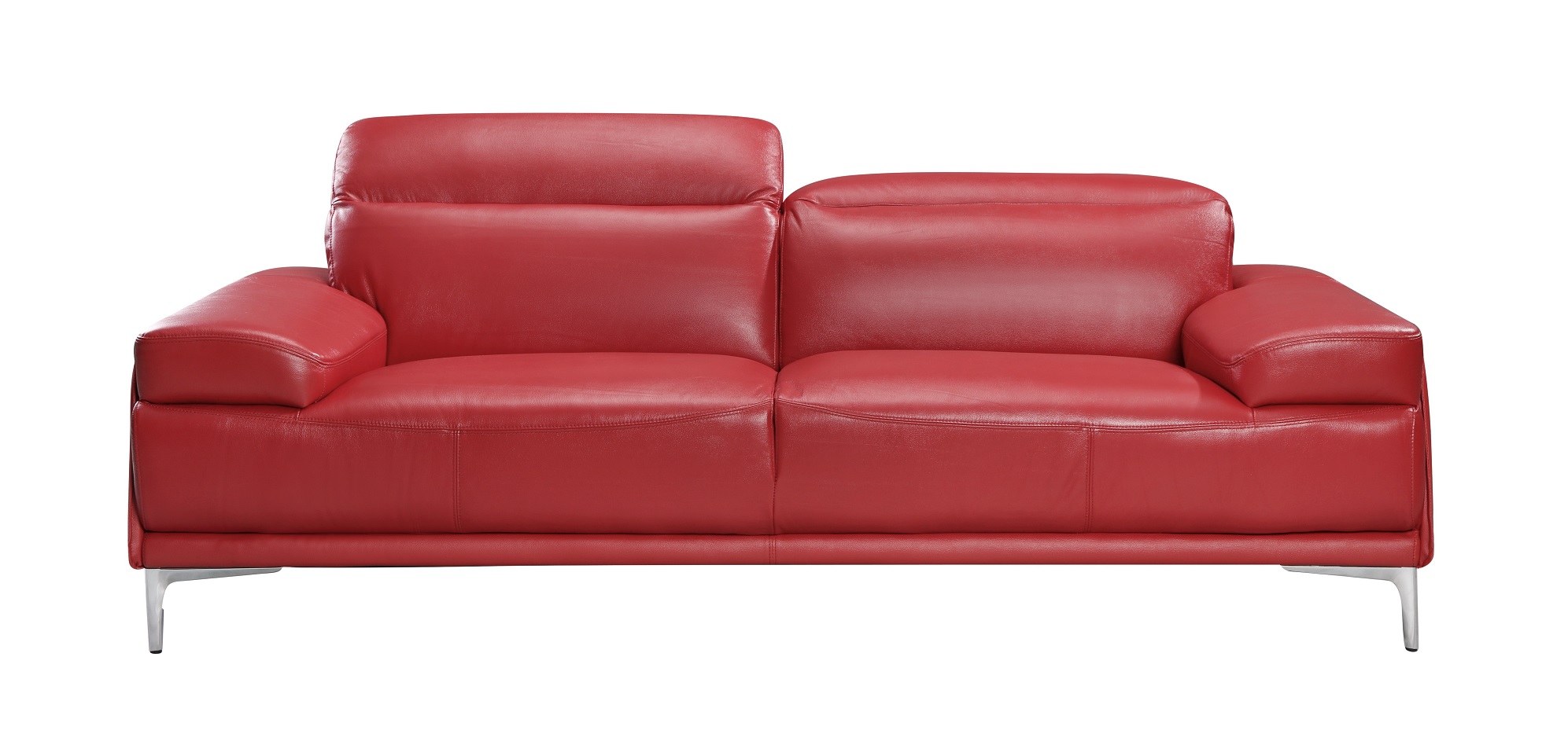 italian leather sofa with memory foam cushions
