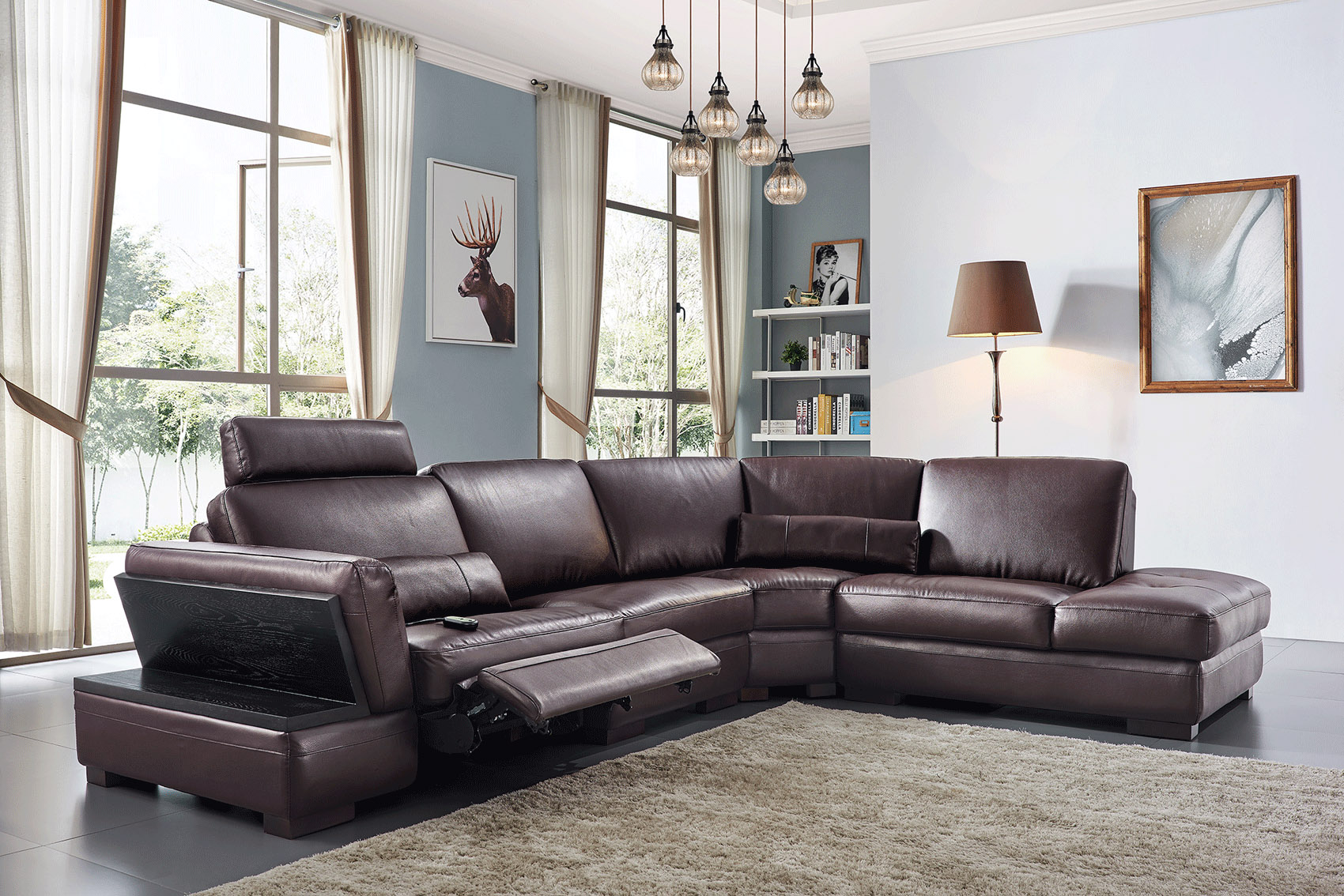 l.shaped leather sofa