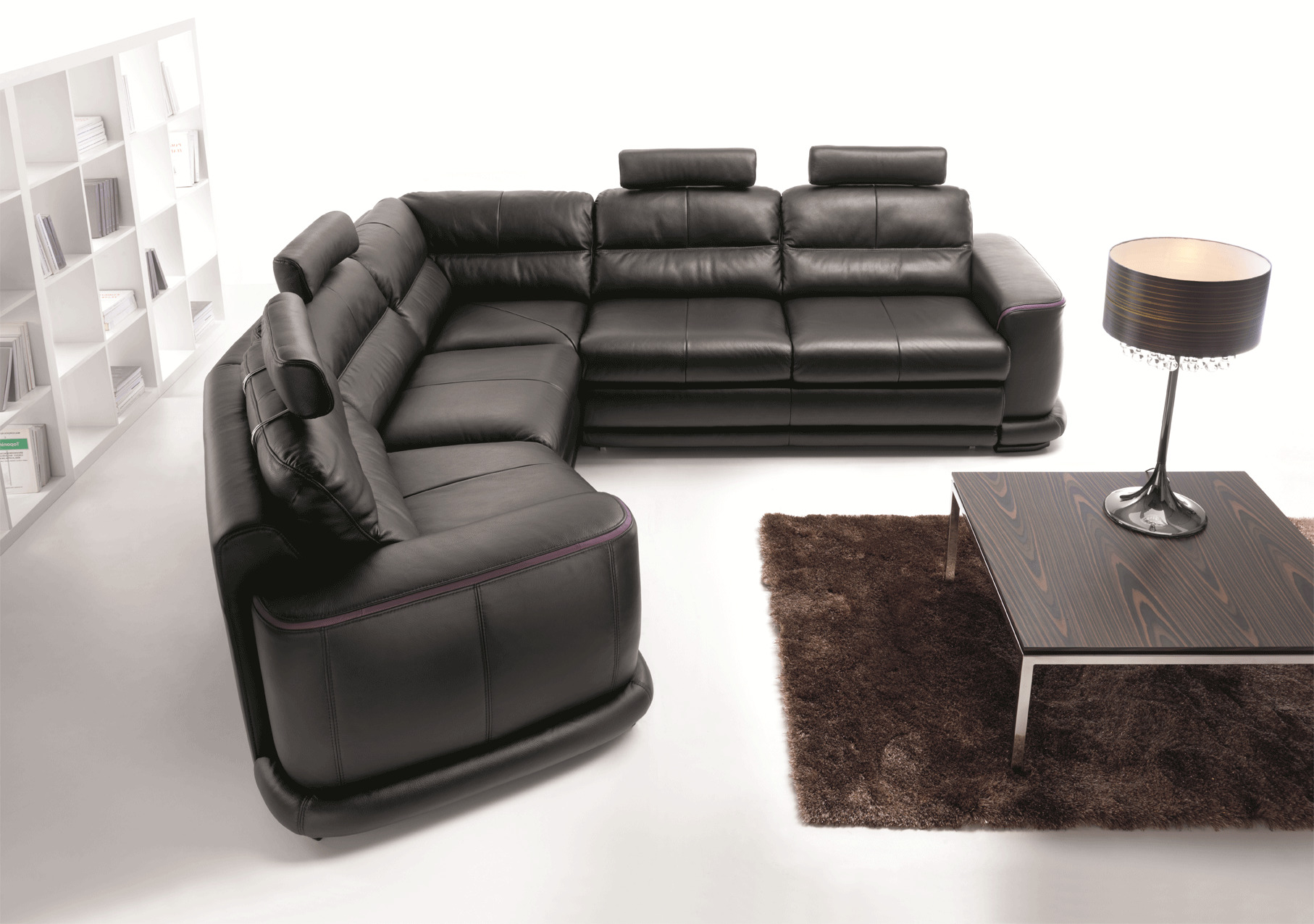 contemporary leather sectional sleeper sofa