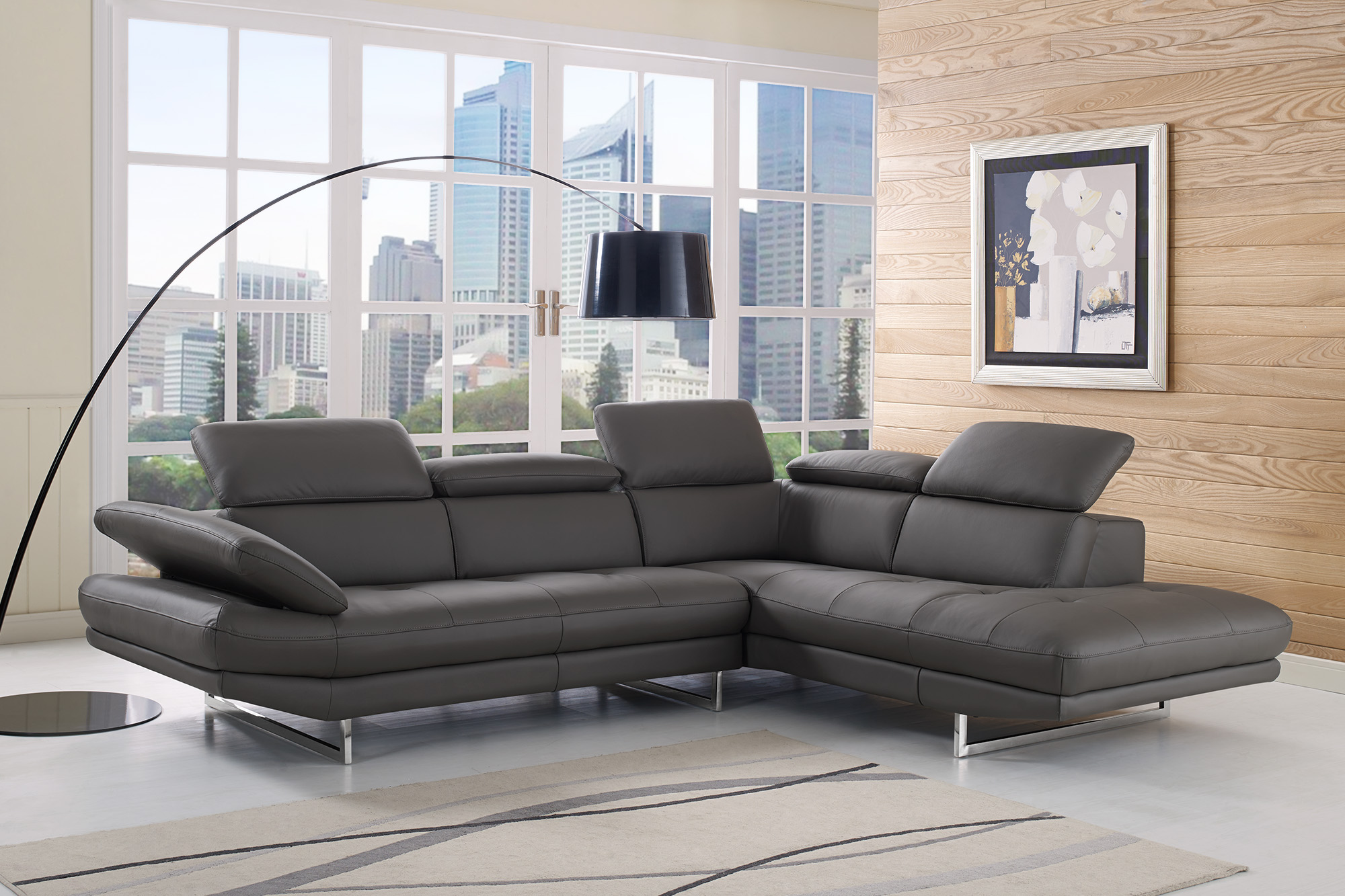 italian leather designer sofa