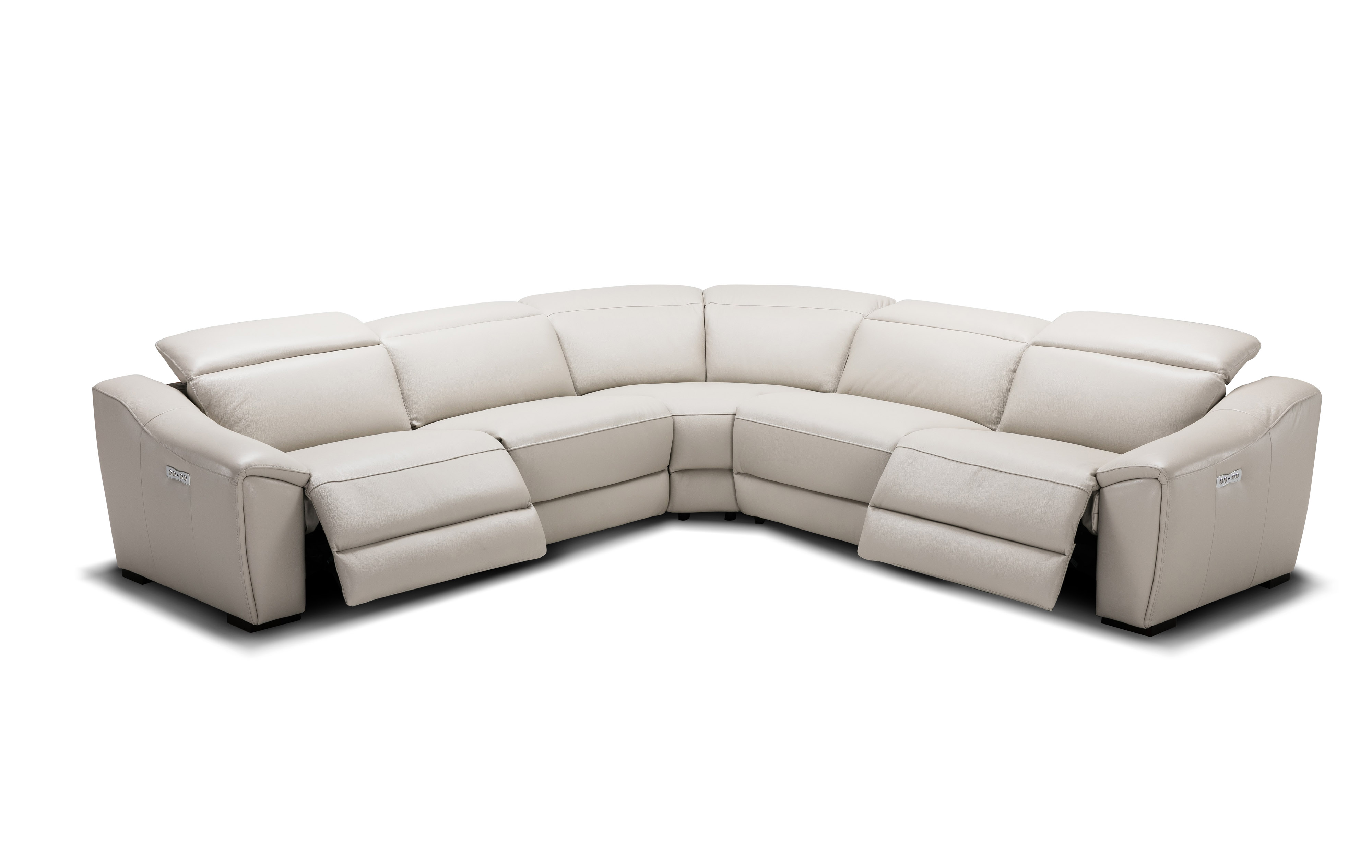 Advanced Adjustable Full Leather Corner Couch Sacramento California J&M ...