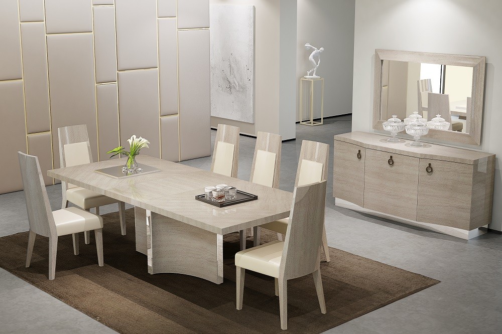 contemporary rectangle dining room set