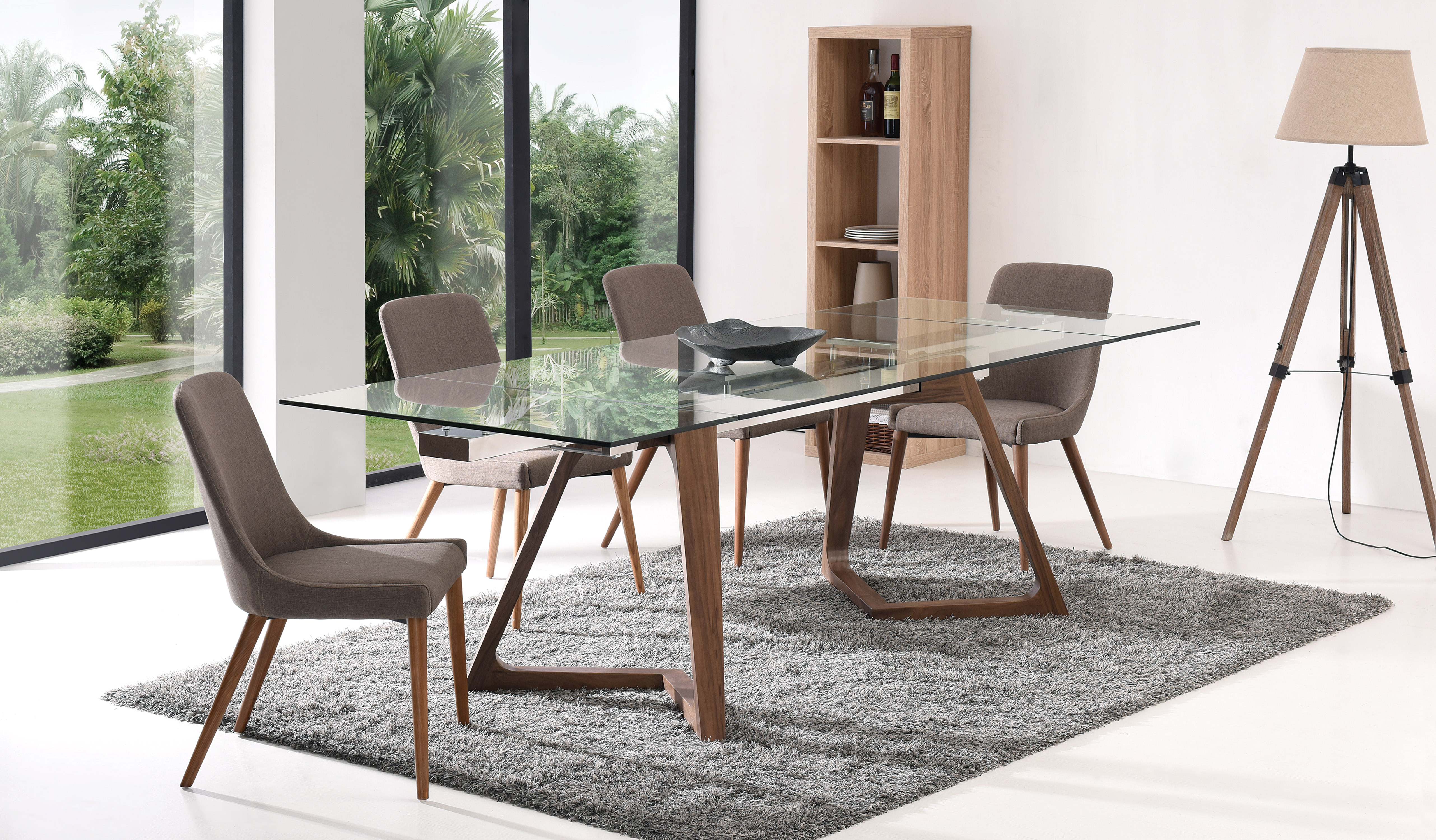 Contemporary Style Wooden Complete Dining Room Sets Garland Texas ESF