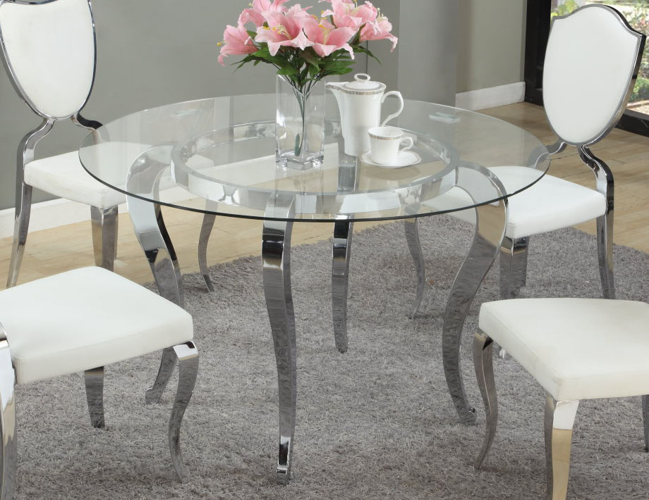 kitchen table with chrome legs