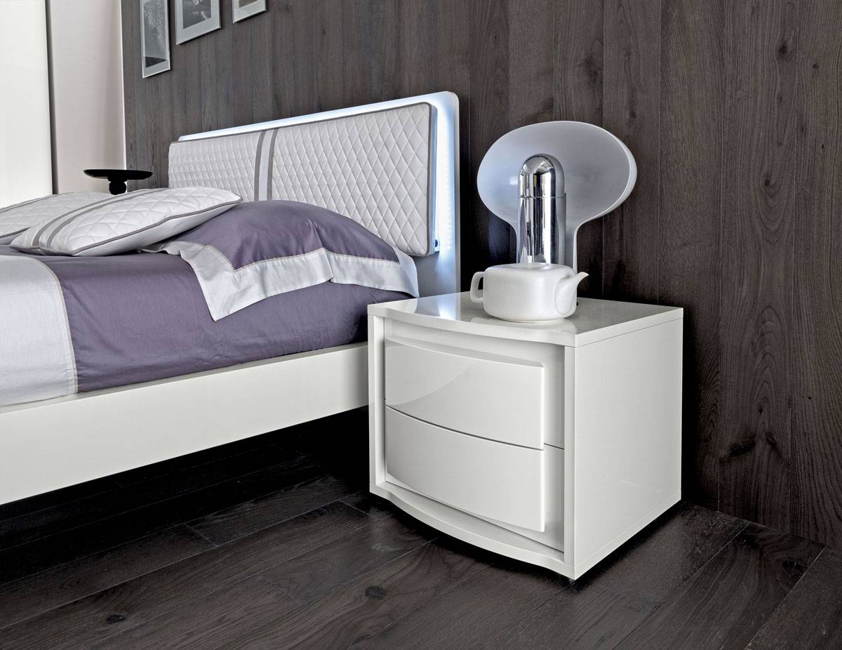 white lacquer modern bedroom furniture