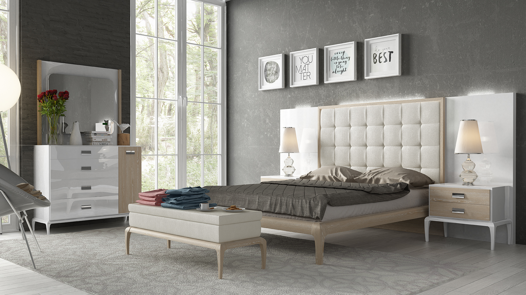 white high end bedroom furniture brands