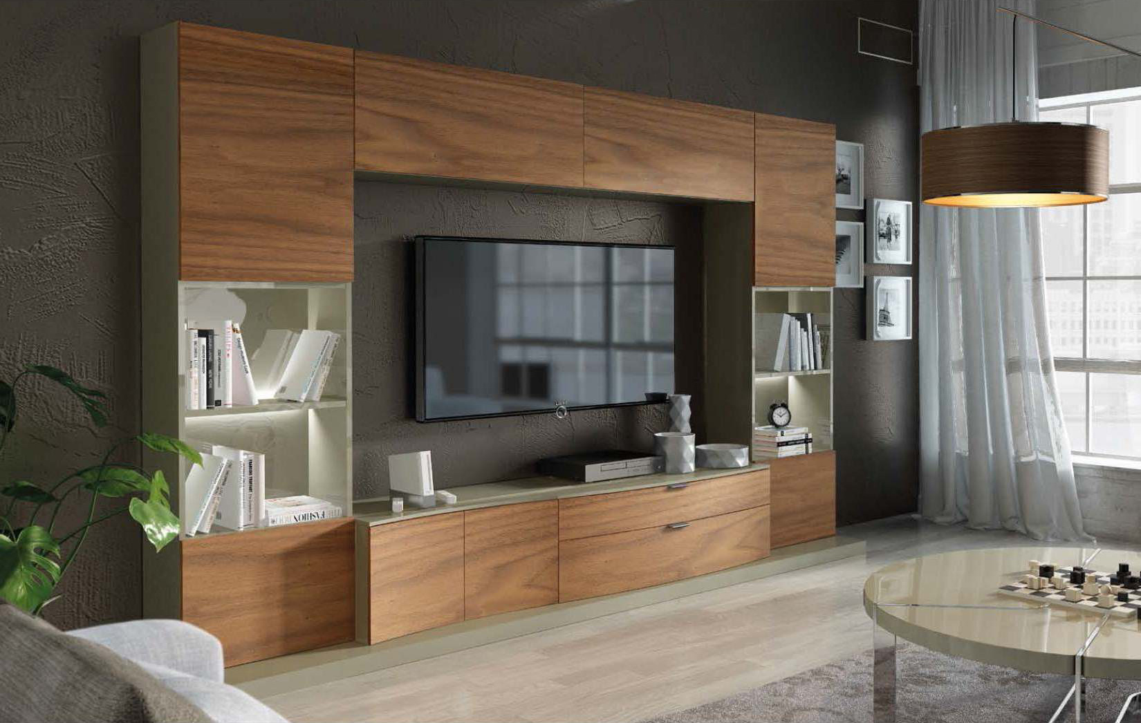 modern wall unit for living room